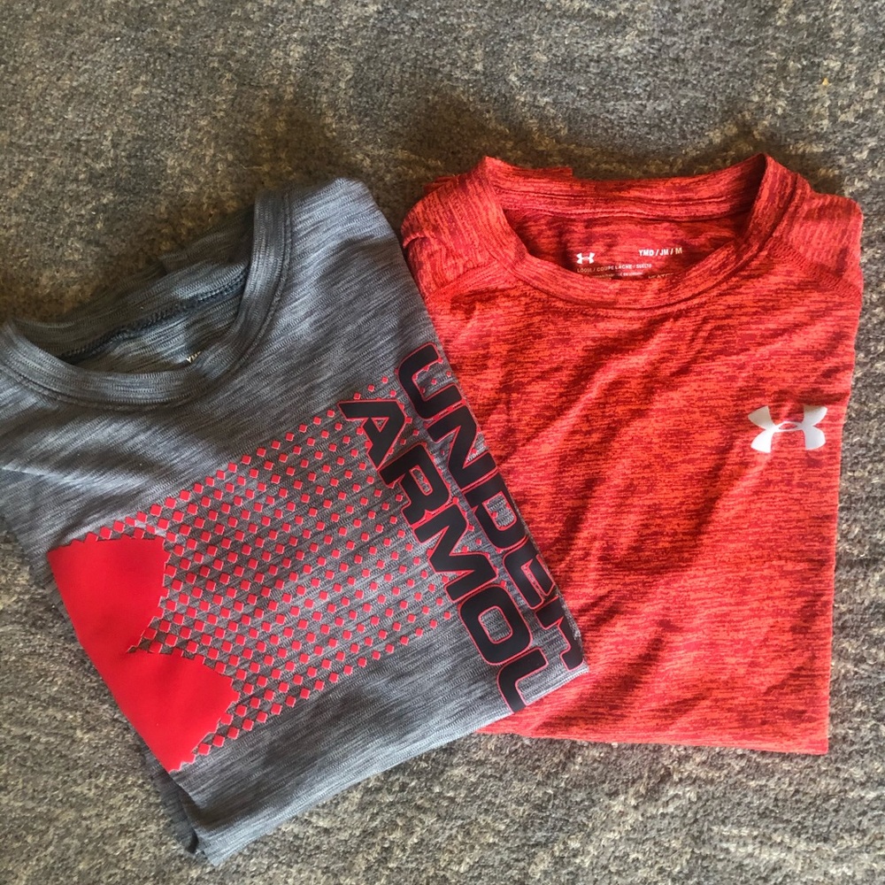 Two Under Armour Heatgear shirts